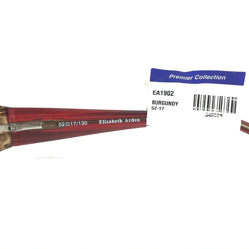 Elizabeth Arden EA 1902A-3 Eyeglasses Frames Brown Red Round Oval Full Rim 130